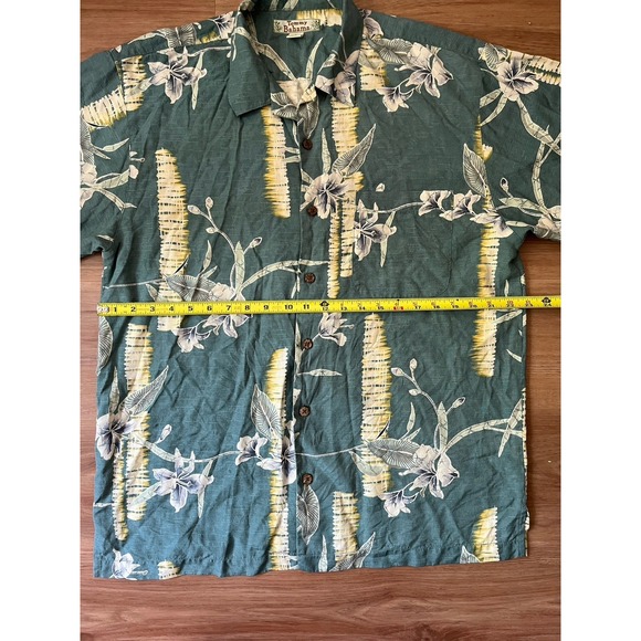 Vintage Tommy Bahama SS Shirt Mens Med Multicolor Button Up 100% Silk Hawaiian - Picture 5 of 6